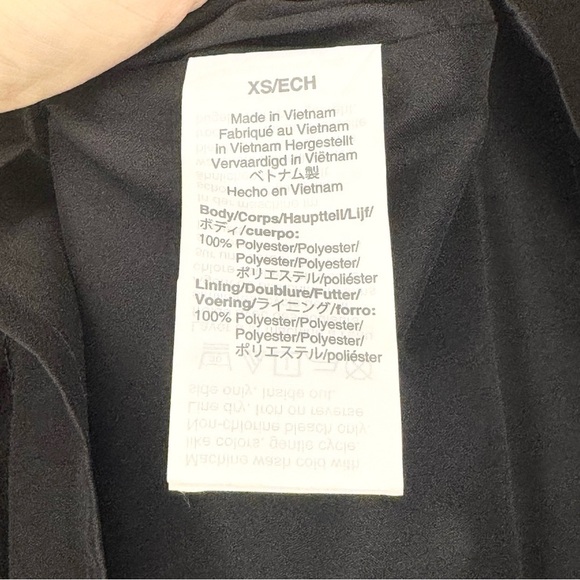 Madewell Metallic Jacquard Faux-Tiered Mini Party Dress Black and Gold Size XS - Picture 10 of 10